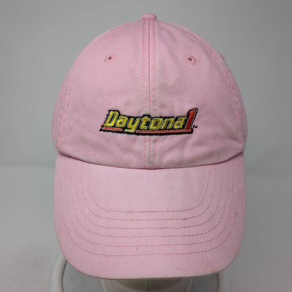 Daytona 1 Slideback Hat Pink One Size Adjustable Embroidered UltraClub - Picture 2 of 9